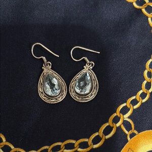 Elegant Silver Teardrop Earrings